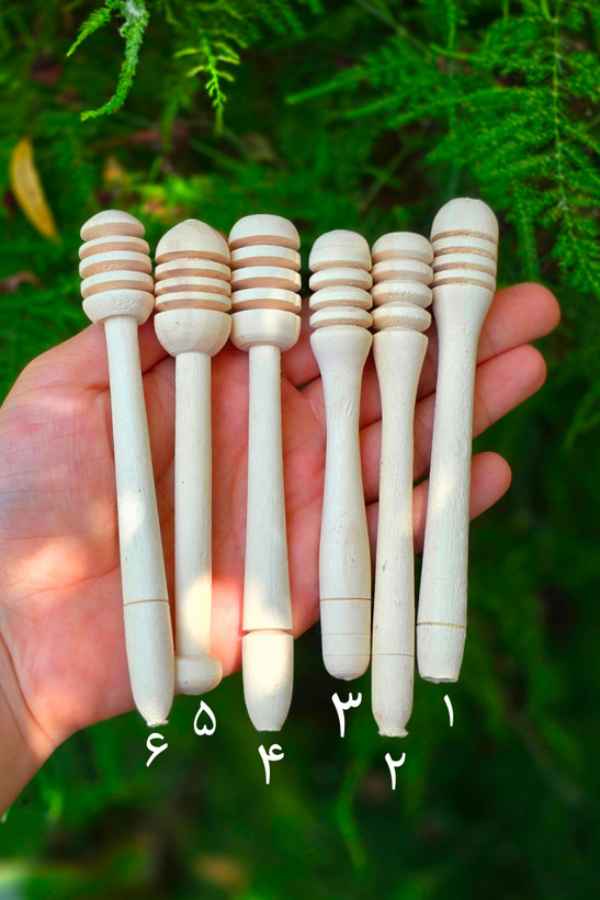 قاشق عسل چوبی