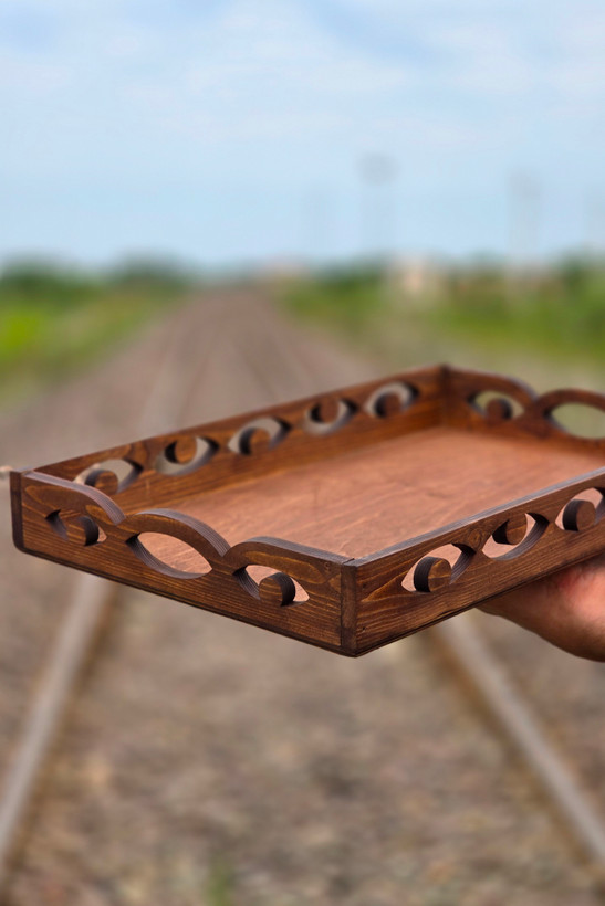 سینی چوبی پذیرایی